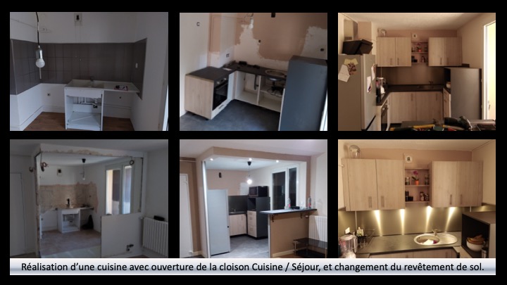 conception de cuisine démolition de cloison