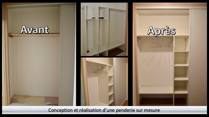 travaux d'aménagement d'une penderie / dressing